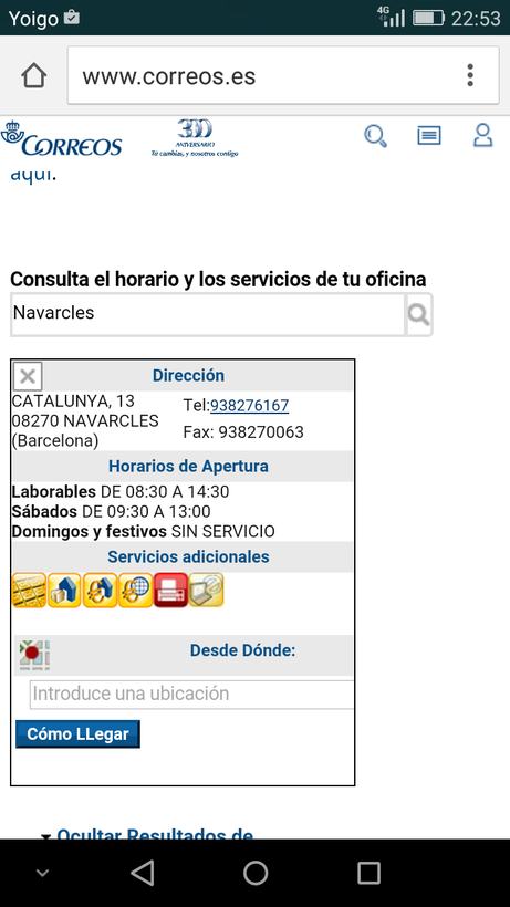 Oficina de Correos en Navarcles