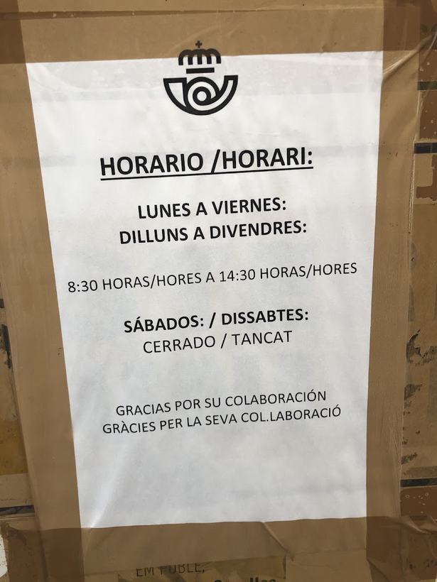 Oficina de Correos en Cubelles