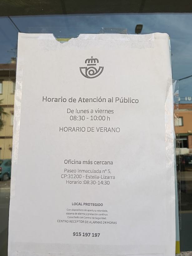 Oficina de Correos en Los Arcos