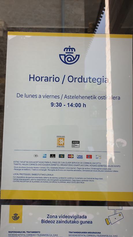 Oficina de Correos en Aoiz