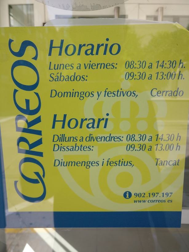 Oficina de Correos en Beniparrell