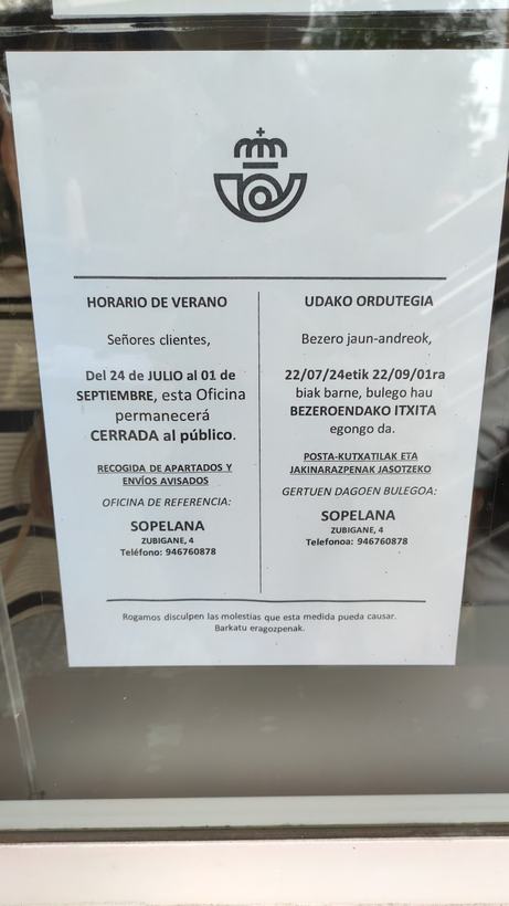 Oficina de Correos en Urduliz