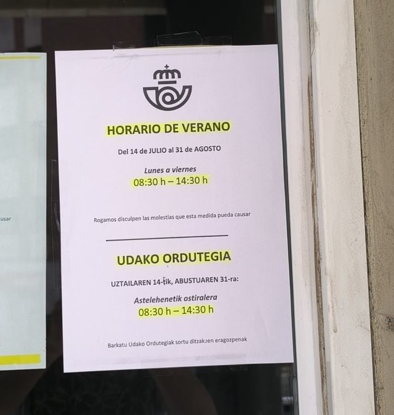 Oficina de Correos en Galdakao